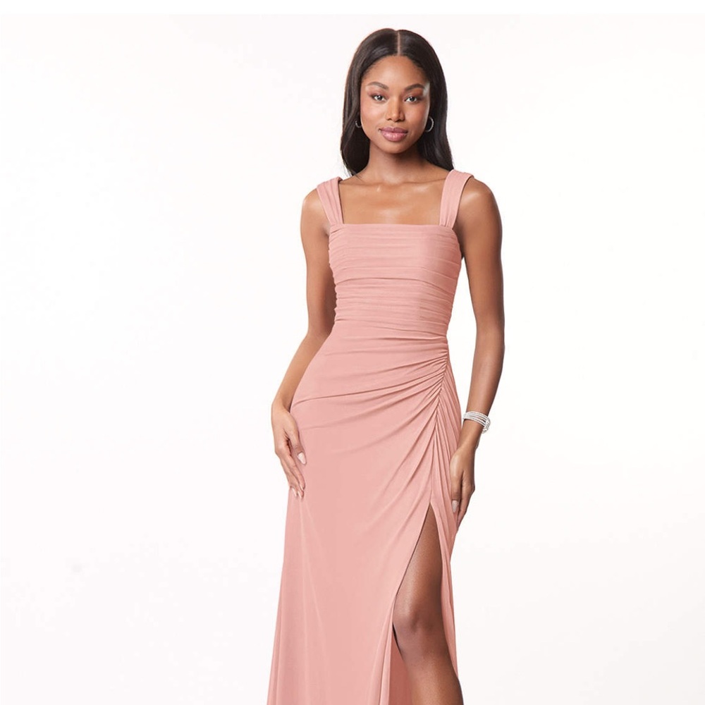 Azazie- Rosette Stretch Mesh